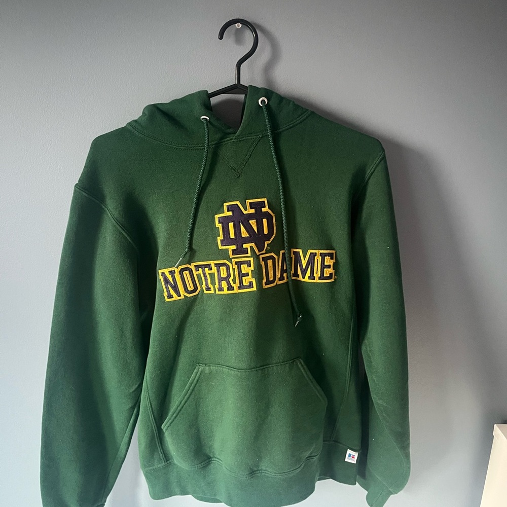 Notre Dame Green Hoodie Sweater